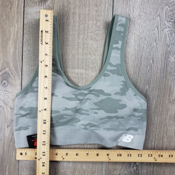 NEW BALANCE MEDIUM IMPACT CAMUFLAGE SPORT BRA SIZE MEDIUM - Picture 5 of 6
